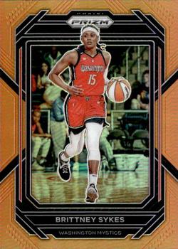 2023 Panini Prizm WNBA - Orange #67 Brittney Sykes Front