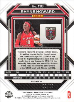 2023 Panini Prizm WNBA - Premium Box Set Prizms #118 Rhyne Howard Back
