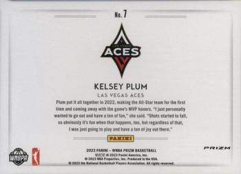 2023 Panini Prizm WNBA - Color Blast #7 Kelsey Plum Back
