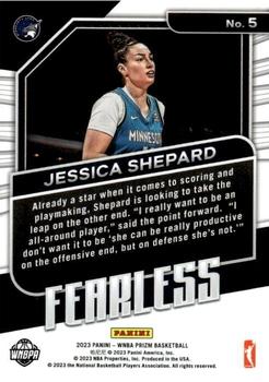 2023 Panini Prizm WNBA - Fearless #5 Jessica Shepard Back