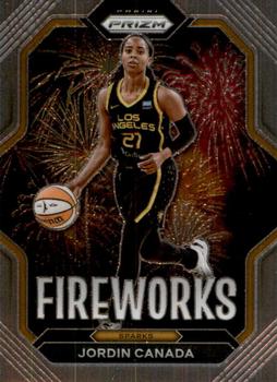 2023 Panini Prizm WNBA - Fireworks #9 Jordin Canada Front