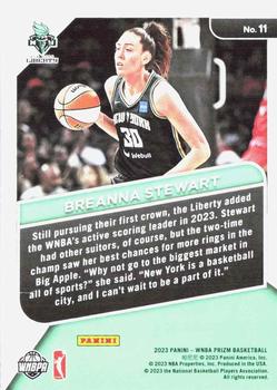 2023 Panini Prizm WNBA - Get Hyped #11 Breanna Stewart Back