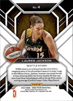 2023 Panini Prizm WNBA - Hall Monitors #4 Lauren Jackson Back