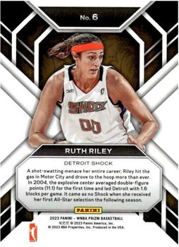 2023 Panini Prizm WNBA - Hall Monitors #6 Ruth Riley Back