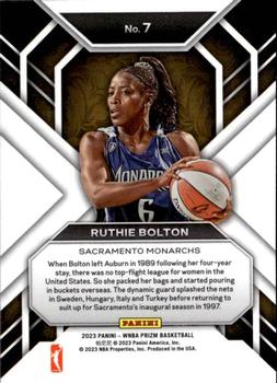2023 Panini Prizm WNBA - Hall Monitors #7 Ruthie Bolton Back