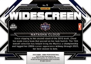 2023 Panini Prizm WNBA - Widescreen #5 Natasha Cloud Back