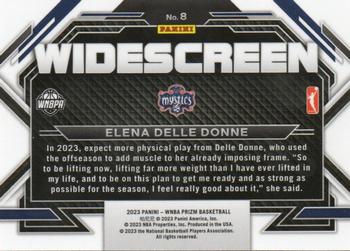 2023 Panini Prizm WNBA - Widescreen #8 Elena Delle Donne Back