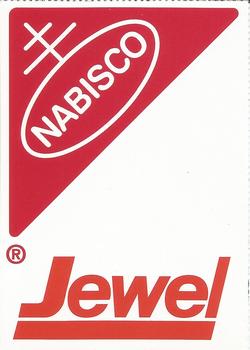 1996-97 Hoops Chicago Bulls Team Night Sheet Singles #NNO Nabisco Jewel Back