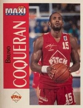 1994-95 Maxi Basket Magazine Stickers #NNO Bruno Coqueran Front