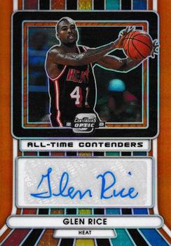 2022-23 Panini Contenders Optic - All-Time Contenders Autographs Orange #ATC-GRC Glen Rice Front