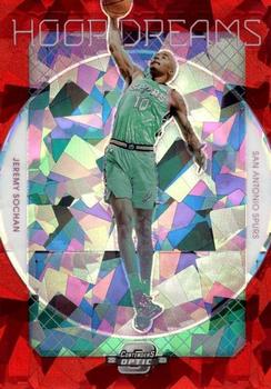 2022-23 Panini Contenders Optic - Hoop Dreams Red Cracked Ice #22 Jeremy Sochan Front