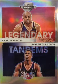 2022-23 Panini Contenders Optic - Legendary Tandems #20 Charles Barkley / Hakeem Olajuwon Front