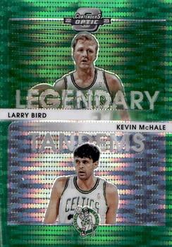 2022-23 Panini Contenders Optic - Legendary Tandems Green Pulsar #17 Larry Bird / Kevin McHale Front