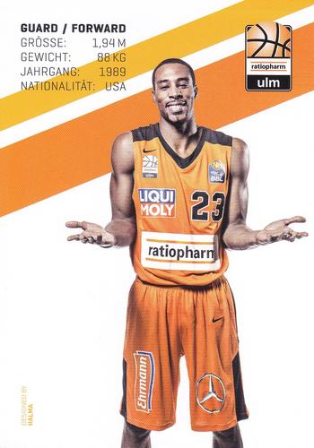 2017-18 BBL Ratiopharm Ulm Sparrows #NNO Toure Murry Back