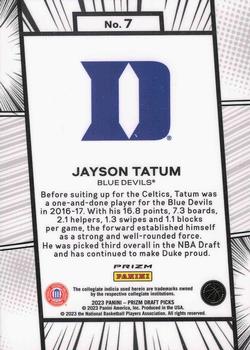 2023 Panini Prizm Draft Picks - Manga #7 Jayson Tatum Back