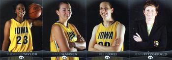2010-11 Iowa Hawkeyes Women - Strips #NNO Theairra Taylor / Kalli Hansen / Kelly Krei / Jenni Fitzgerald Front