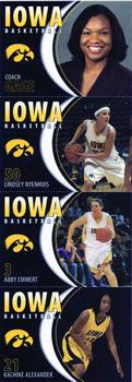 2007-08 Iowa Hawkeyes Women - Strips #NNO Shannon Gage / Lindsey Nyenhuis / Abby Emmert / Kachine Alexander Front
