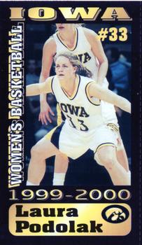1999-00 Iowa Hawkeyes Women #NNO Laura Podolak Front