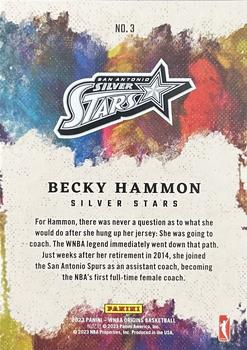 2023 Panini Origins WNBA - Aficionado #3 Becky Hammon Back