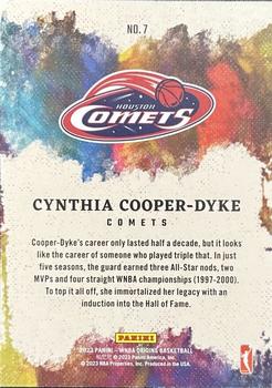 2023 Panini Origins WNBA - Aficionado #7 Cynthia Cooper-Dyke Back