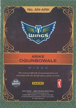 2023 Panini Origins WNBA - Art Nouveau Memorabilia #AN-ARK Arike Ogunbowale Back