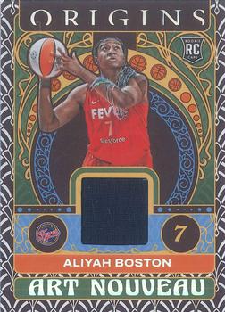 2023 Panini Origins WNBA - Art Nouveau Memorabilia #AN-ABS Aliyah Boston Front