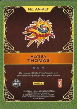 2023 Panini Origins WNBA - Art Nouveau Memorabilia #AN-ALT Alyssa Thomas Back