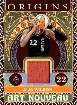 2023 Panini Origins WNBA - Art Nouveau Memorabilia #AN-AJW A'ja Wilson Front
