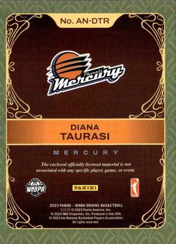 2023 Panini Origins WNBA - Art Nouveau Memorabilia #AN-DTR Diana Taurasi Back