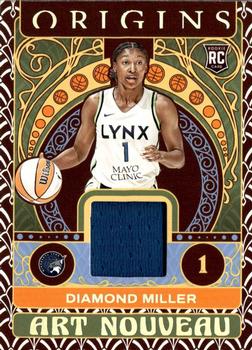 2023 Panini Origins WNBA - Art Nouveau Memorabilia #AN-DML Diamond Miller Front