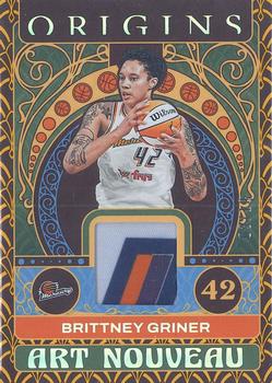 2023 Panini Origins WNBA - Art Nouveau Memorabilia Gold #AN-BGN Brittney Griner Front
