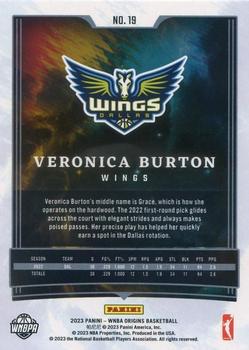 2023 Panini Origins WNBA - Blue #19 Veronica Burton Back