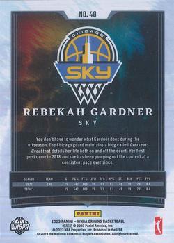 2023 Panini Origins WNBA - Red #40 Rebekah Gardner Back