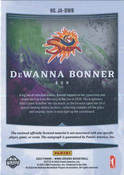 2023 Panini Origins WNBA - Jersey Autographs #JA-DWB DeWanna Bonner Back