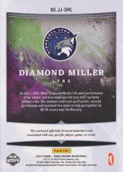 2023 Panini Origins WNBA - Jumbo Jerseys #JJ-DML Diamond Miller Back