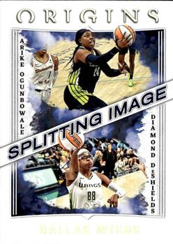2023 Panini Origins WNBA - Splitting Image #5 Arike Ogunbowale / Diamond DeShields Front