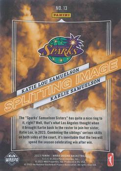2023 Panini Origins WNBA - Splitting Image #13 Karlie Samuelson / Katie Lou Samuelson Back