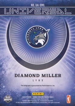 2023 Panini Origins WNBA - Universal Autographs #UA-DML Diamond Miller Back