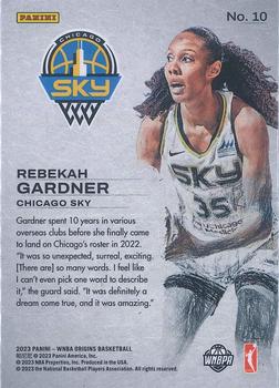2023 Panini Origins WNBA - Works in Progress #10 Rebekah Gardner Back