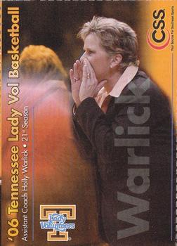 2005-06 Tennessee Lady Volunteers #NNO Holly Warlick Front