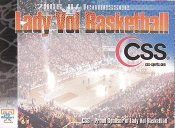 2006-07 Tennessee Lady Volunteers #NNO CSS Proud Sponsor Front