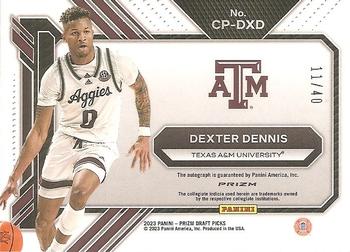 2023 Panini Prizm Draft Picks - College Penmanship Choice Red #CP-DXD Dexter Dennis Back