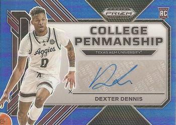 2023 Panini Prizm Draft Picks - College Penmanship Blue #CP-DXD Dexter Dennis Front