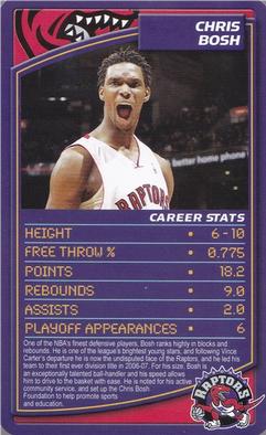 2007 Top Trumps Limited Editions NBA #NNO Chris Bosh Front