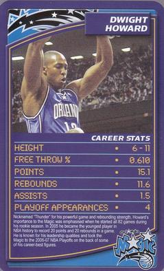 2007 Top Trumps Limited Editions NBA #NNO Dwight Howard Front