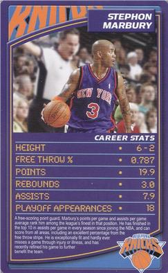 2007 Top Trumps Limited Editions NBA #NNO Stephon Marbury Front