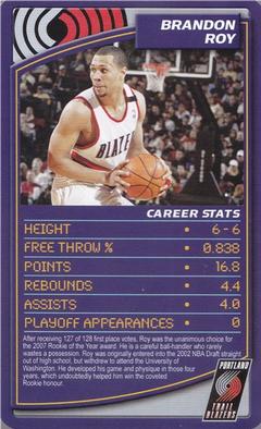 2007 Top Trumps Limited Editions NBA #NNO Brandon Roy Front