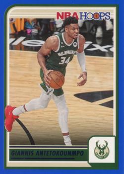 2023-24 Hoops - Blue #147 Giannis Antetokounmpo Front
