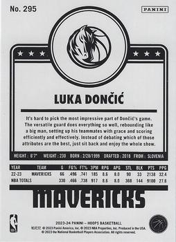 2023-24 Hoops - Blue #295 Luka Doncic Back