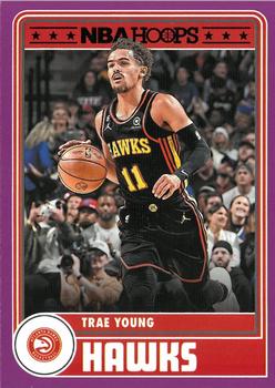 2023-24 Hoops - Purple #288 Trae Young Front